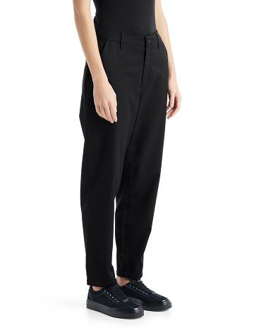 Women's Icebreaker Merino Berlin Pants Black | CA 1433DFMN